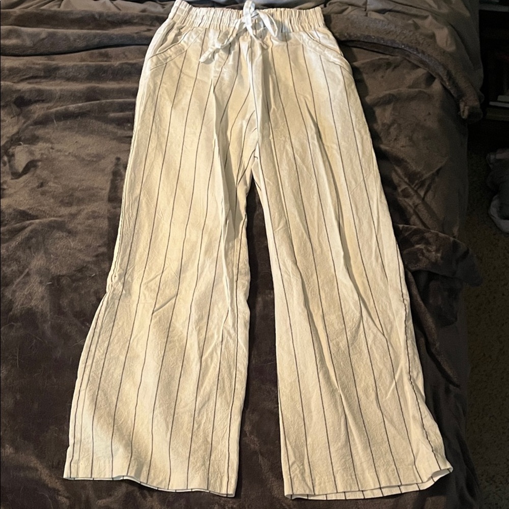Sienna Sky Cream Wide Leg Pants
